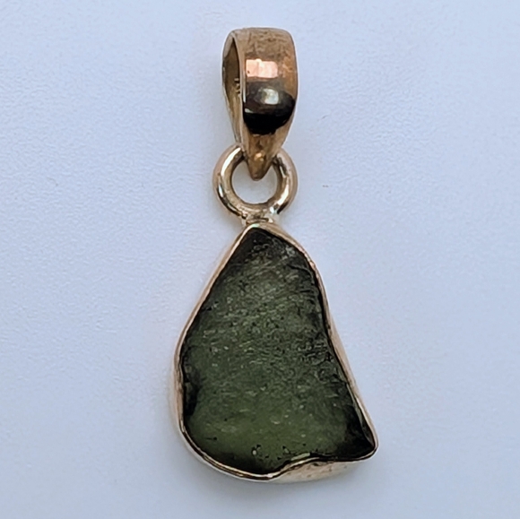 Jewelry - Natural Rare Moldavite S925 Sterling Silver Pendant